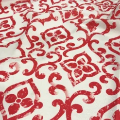Portofino (Slub Print) Table Linen in Red