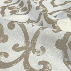 Portofino (Slub Print) Table Linen in Taupe