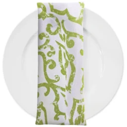 Portofino (Slub Print) Table Napkin in Avocado