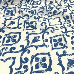 Portofino (Slub Print) Table Napkin in Royal