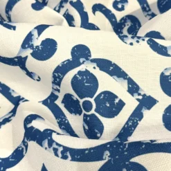 Portofino (Slub Print) Table Napkin in Royal