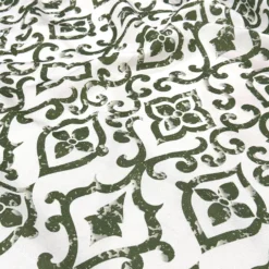 Portofino (Slub Print) Table Napkin in Willow Green