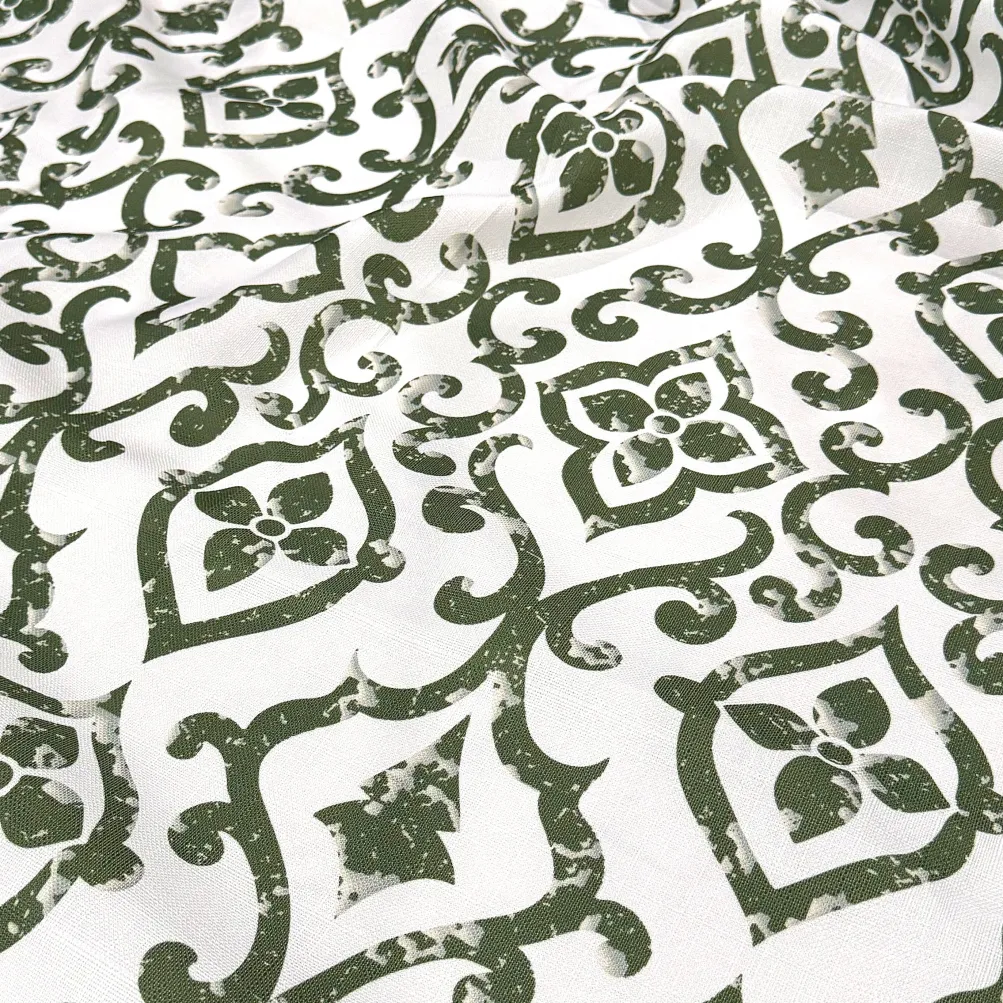 Portofino (Slub Print) Table Napkin in Willow Green