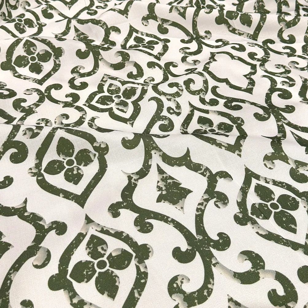 Portofino (Slub Print) Table Napkin in Willow Green