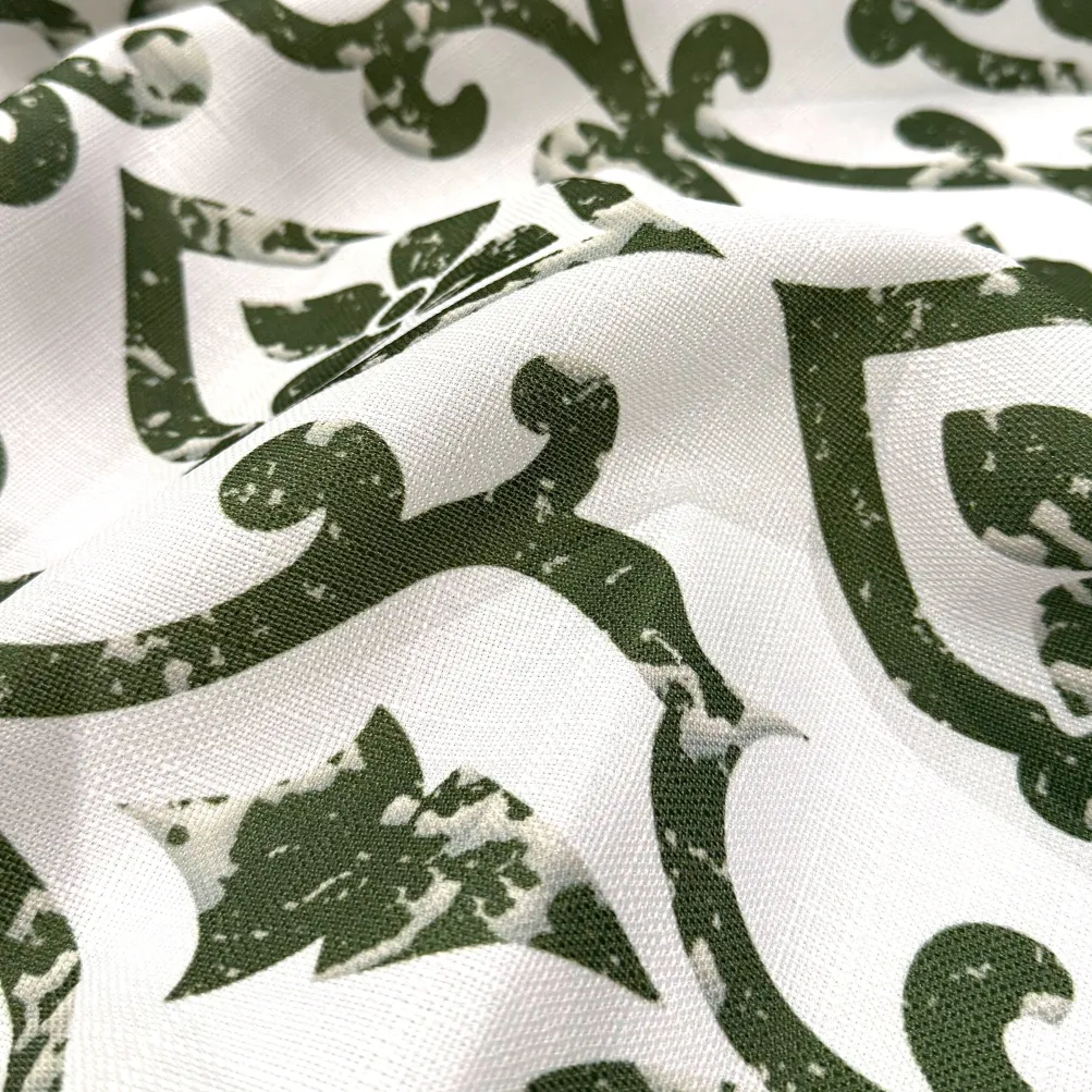Portofino (Slub Print) Table Napkin in Willow Green