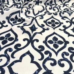 Portofino (Slub Print) Table Runner in Navy