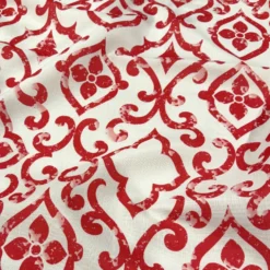 Portofino (Slub Print) Table Runner in Red