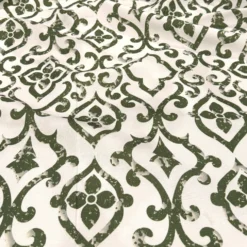 Portofino (Slub Print) Table Runner in Willow Green