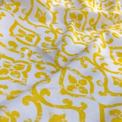 Portofino (Slub Print) Table Runner in Yellow