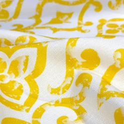 Portofino (Slub Print) Table Runner in Yellow