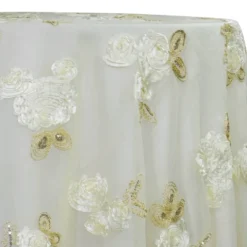 Posh Collection Table Linen in Ivory