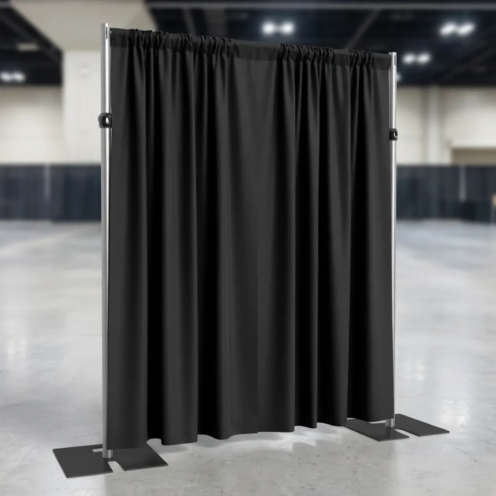 Premium Poly (Poplin) Drapery Panel in Black