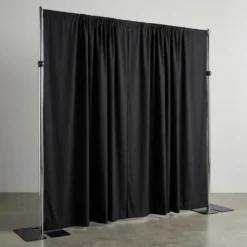 Premium Poly (Poplin) Drapery Panel in Black