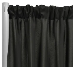 Premium Poly (Poplin) Drapery Panel in Black