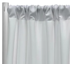 Premium Poly (Poplin) Drapery Panel in White