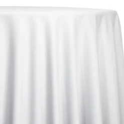 Premium Poly (Poplin) Table Linen in White