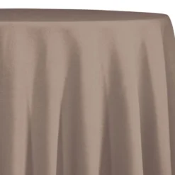 Premium Poly (Poplin) Table Linen in Taupe D 1410