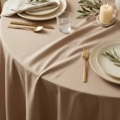 Premium Poly (Poplin) Table Linen in Taupe 1189