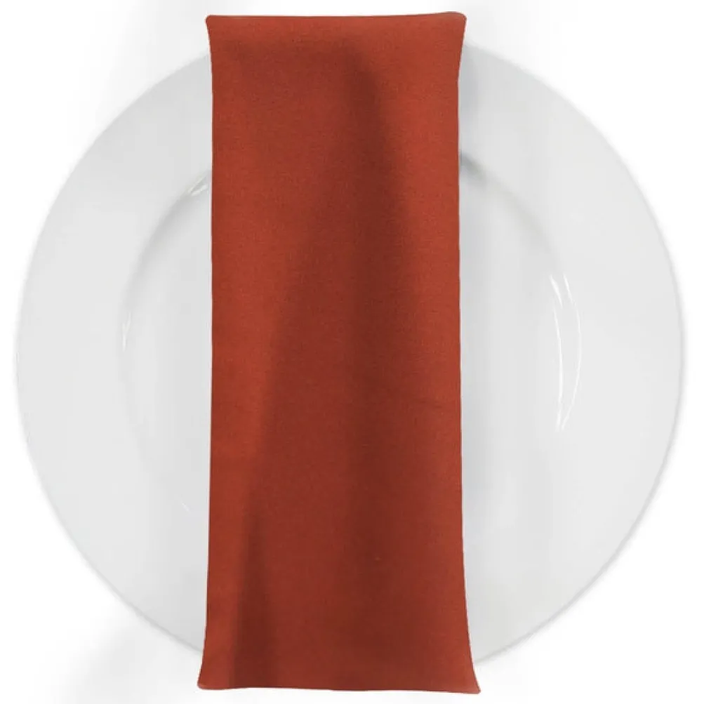 Premium Poly (Poplin) Table Napkin in Rust 1351