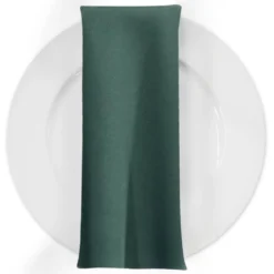 Premium Poly (Poplin) Table Napkin in Hunter Green 1235