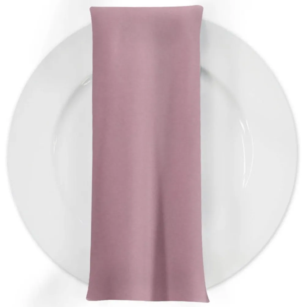 Premium Poly (Poplin) Table Napkin in Dusty Rose 1161