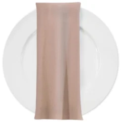 Premium Poly (Poplin) Table Napkin in Lt. Nude 9952