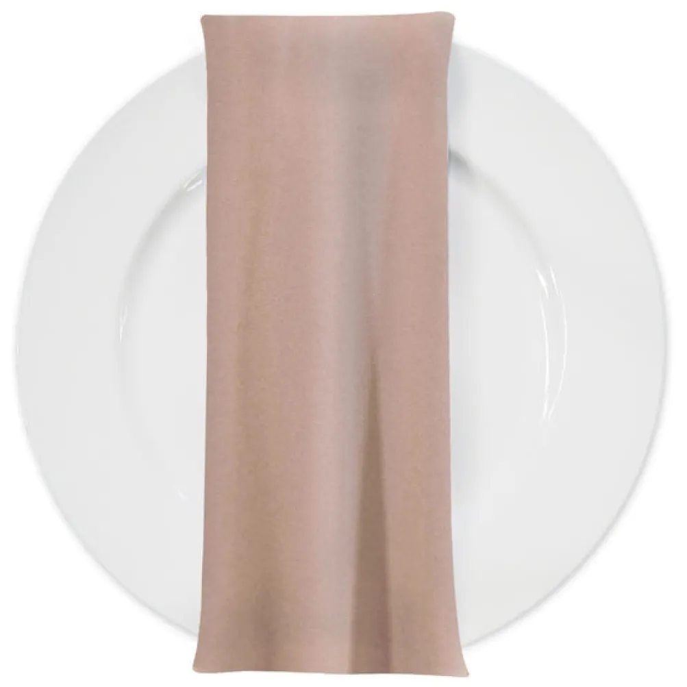 Premium Poly (Poplin) Table Napkin in Lt. Nude 9952