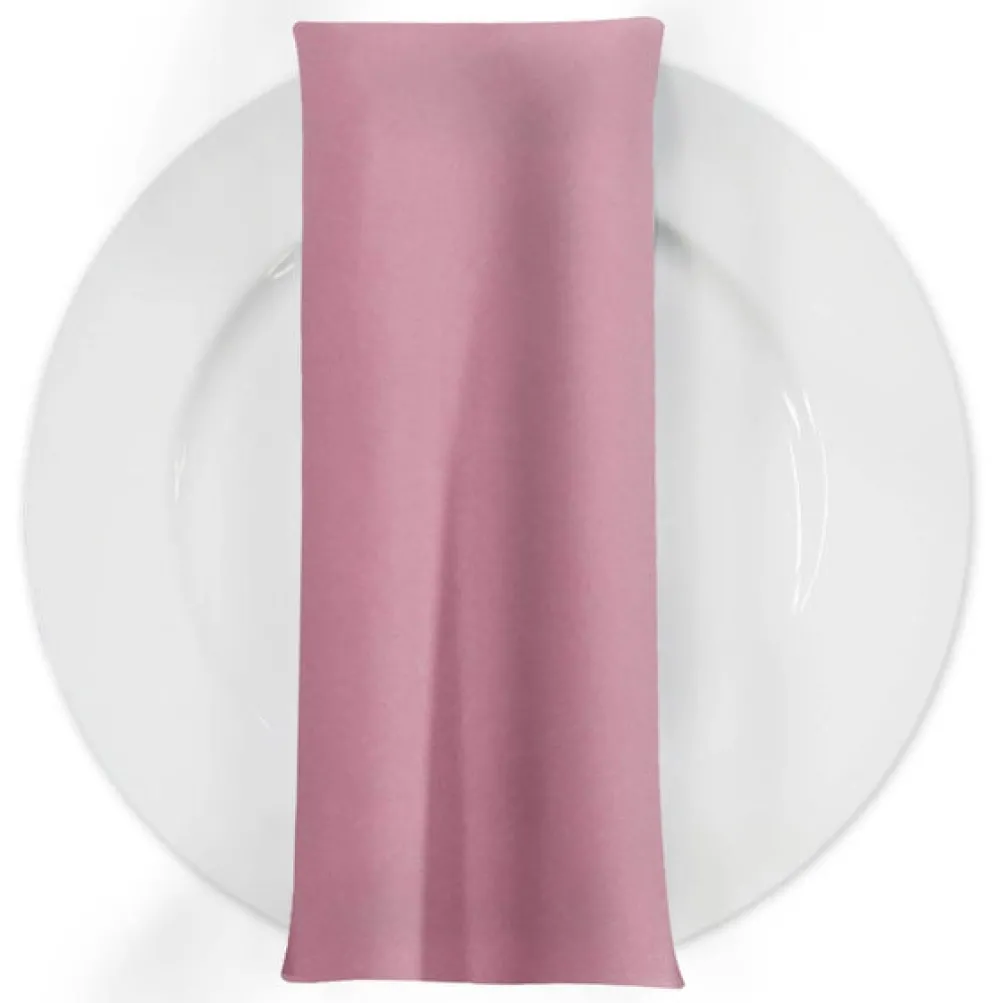 Premium Poly (Poplin) Table Napkin in Dusty Rose 1162