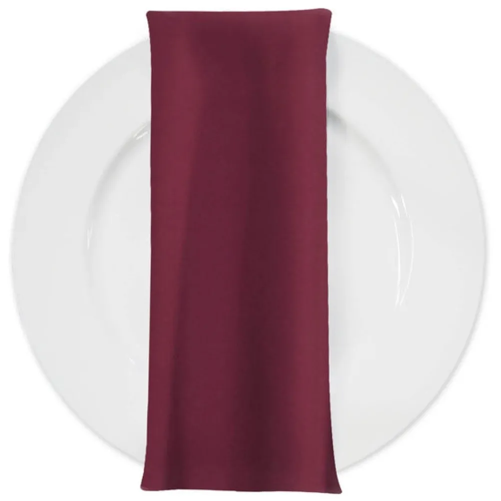 Premium Poly (Poplin) Table Napkin in Wine 1425