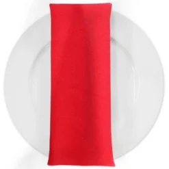 Premium Poly (Poplin) Table Napkin in Red 1190