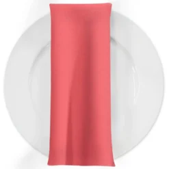 Premium Poly (Poplin) Table Napkin in Coral 1200