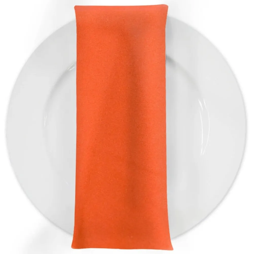 Premium Poly (Poplin) Table Napkin in Orange 1405