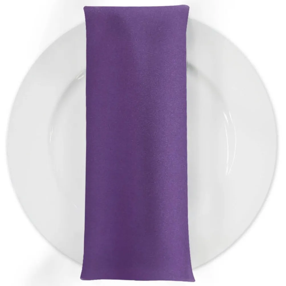 Premium Poly (Poplin) Table Napkin in Eggplant 1389