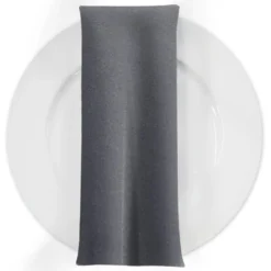 Premium Poly (Poplin) Table Napkin in Charcoal 1480