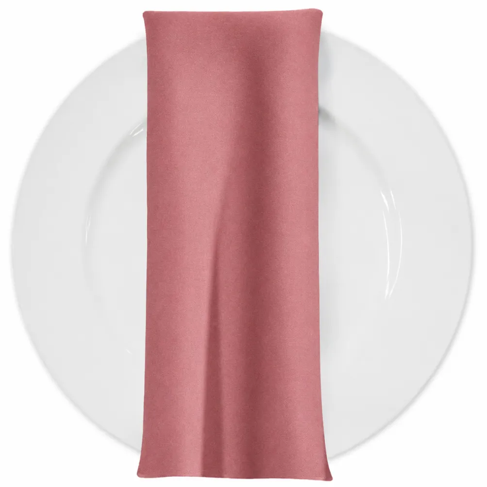 Premium Poly (Poplin) Table Napkin in D/Rose 1163
