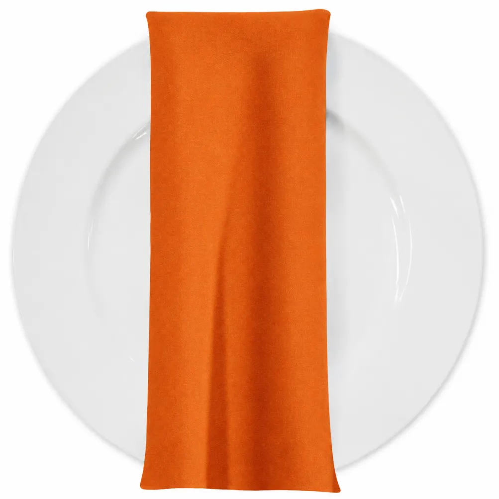 Premium Poly (Poplin) Table Napkin in Orange/D 1406