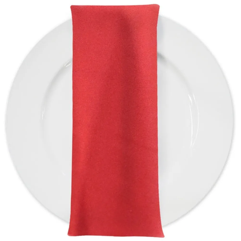 Premium Poly (Poplin) Table Napkin in Red 1191