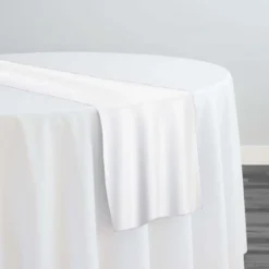 Premium Poly (Poplin) Table Runner in White