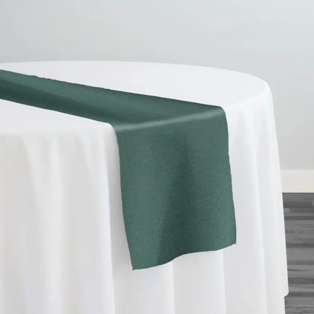 Premium Poly (Poplin) Table Runner in Hunter Green 1235