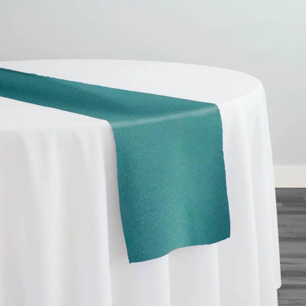 Premium Poly (Poplin) Table Runner in Green Teal 7122