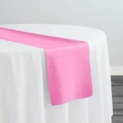 Premium Poly (Poplin) Table Runner in Pink 1158