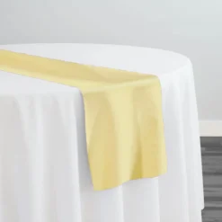 Premium Poly (Poplin) Table Runner in Yellow L 1904