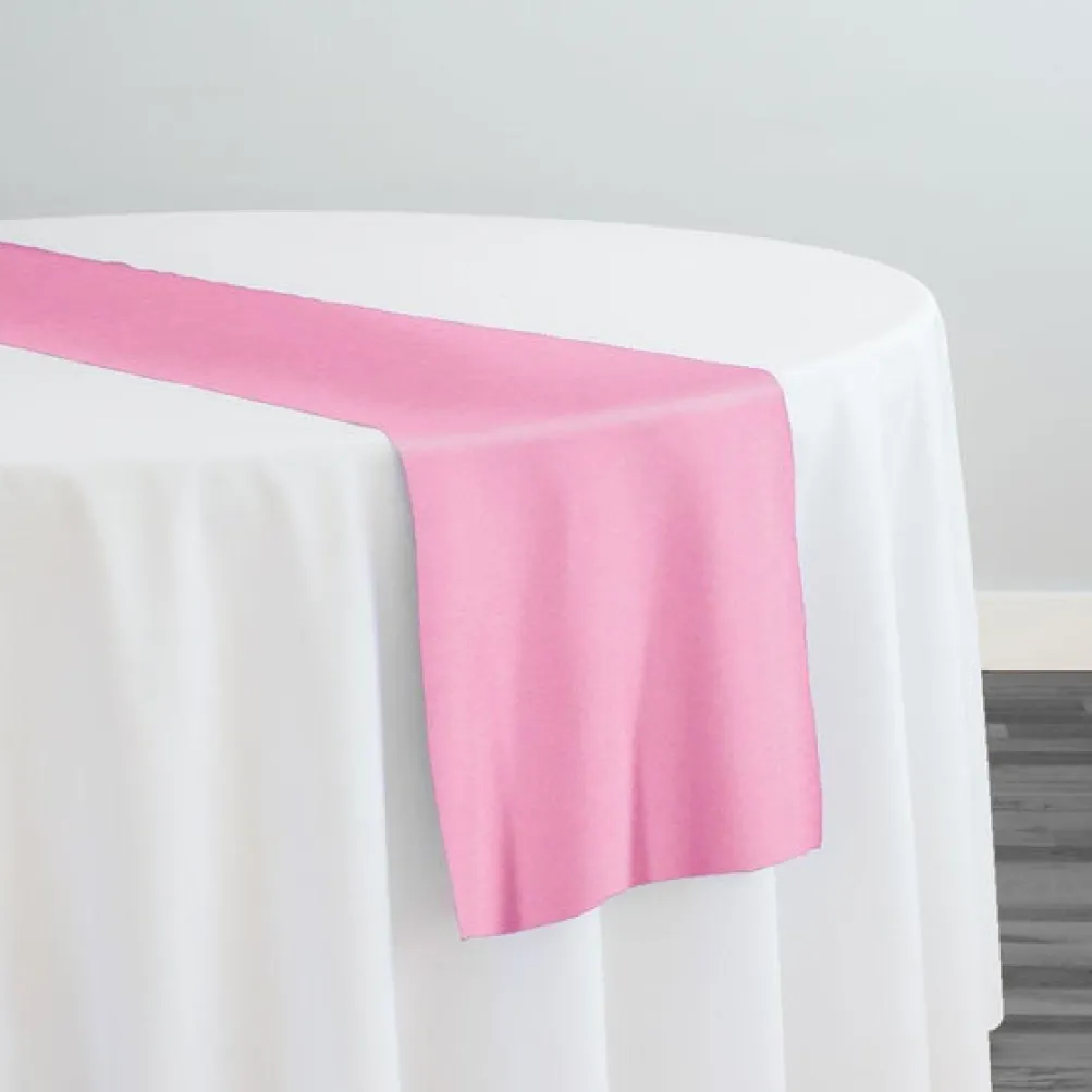 Premium Poly (Poplin) Table Runner in Pink D 1157