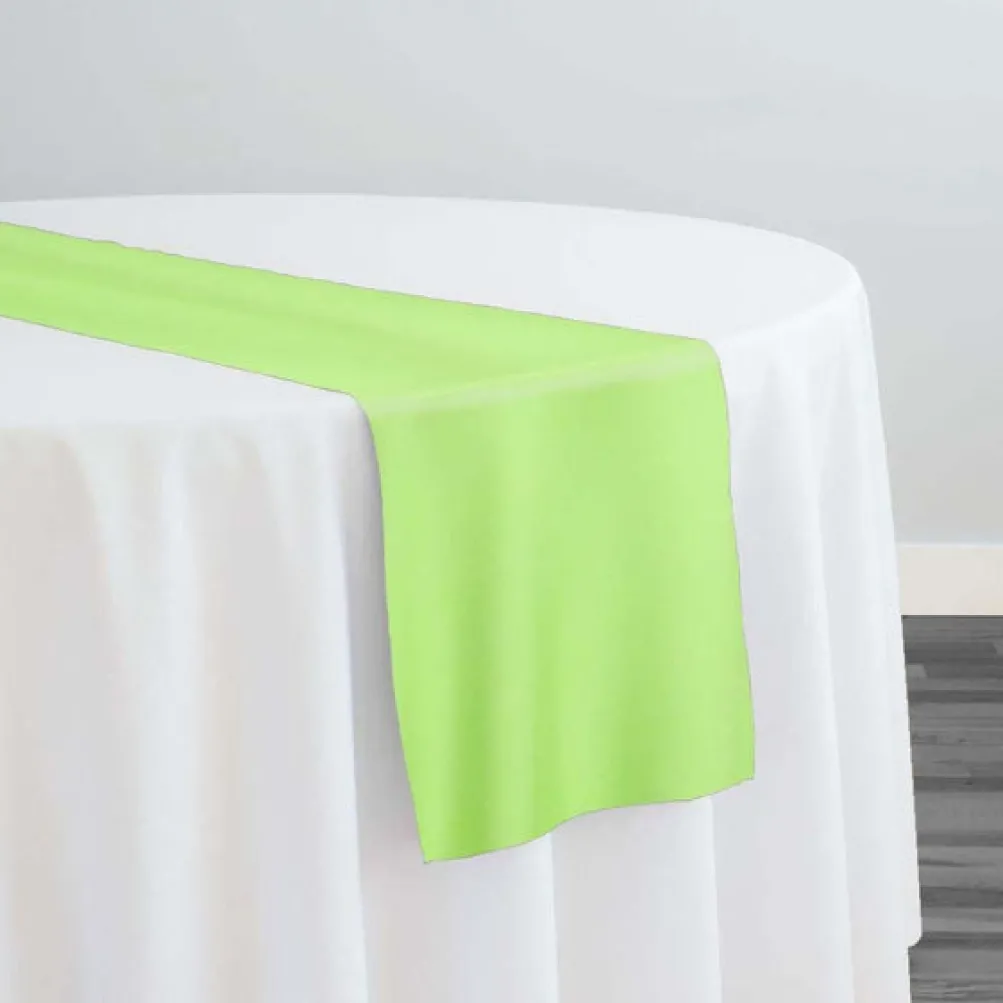 Premium Poly (Poplin) Table Runner in Lime 1725