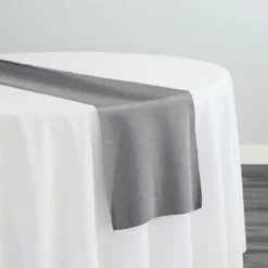Premium Poly (Poplin) Table Runner in Gray 7312
