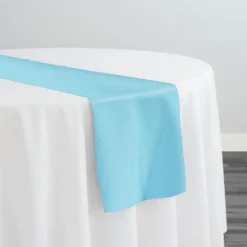 Premium Poly (Poplin) Table Runner in Aqua 1116