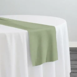 Premium Poly (Poplin) Table Runner in Sage 2390