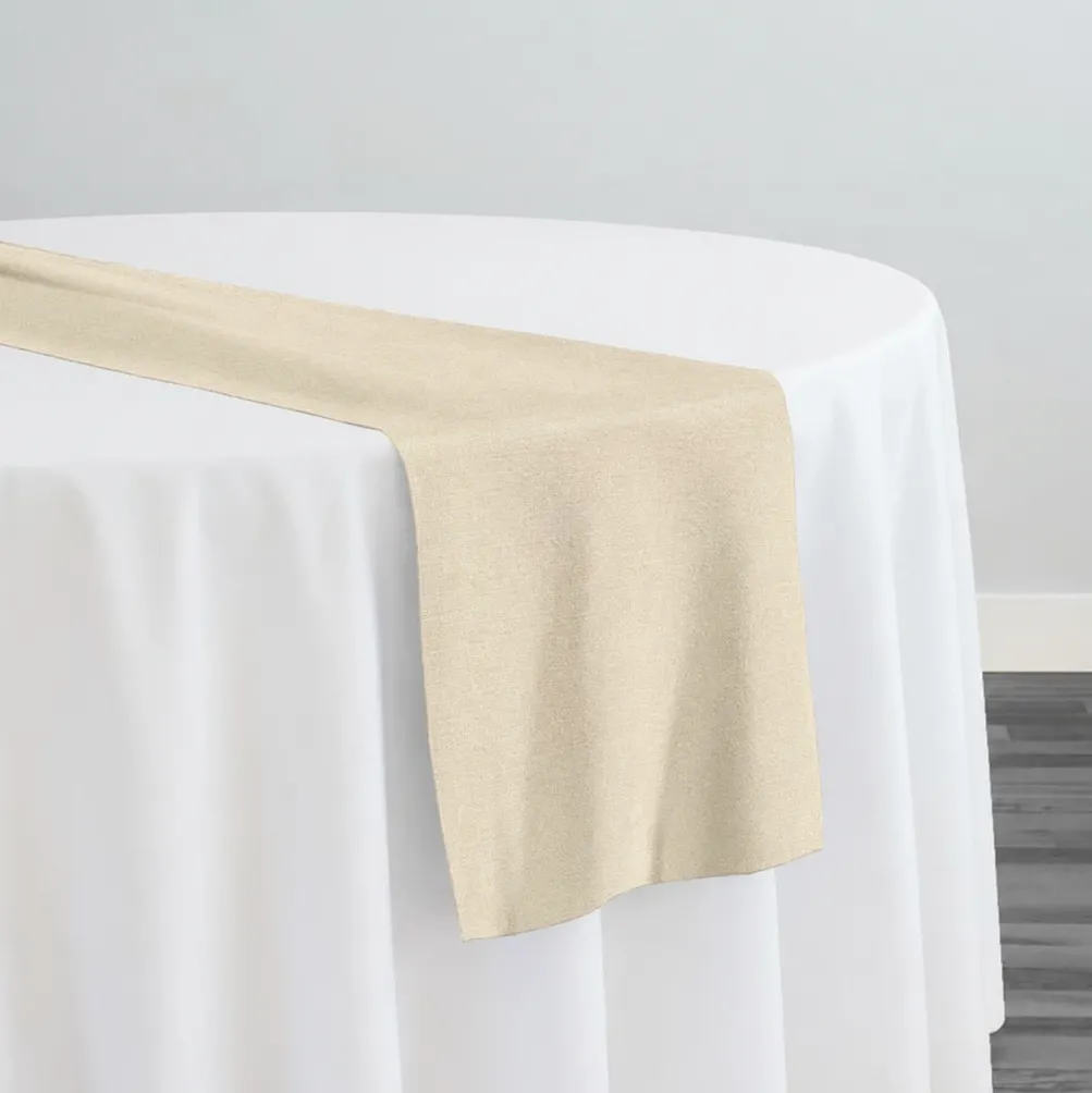 Premium Poly (Poplin) Table Runner in Champagne 1677