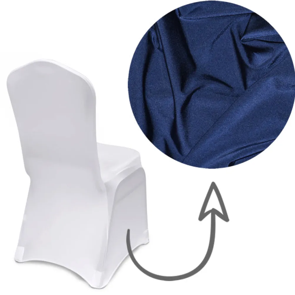 Premium Spandex Banquet Chair Cover in Navy