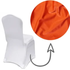 Premium Spandex Banquet Chair Cover in Orange